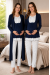 Effortt 9054 Puan Detaylı Lacivert Sabahlıklı Lohusa Pijama Takımı